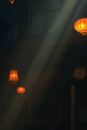 《橙色警戒线》封面：警戒带在黄昏街道上拉出的斜线