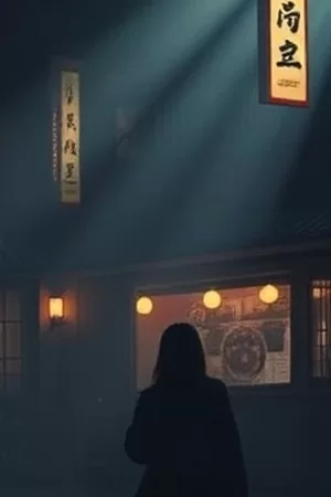 《雪落之前》封面：落雪前灰蓝色的山谷远景